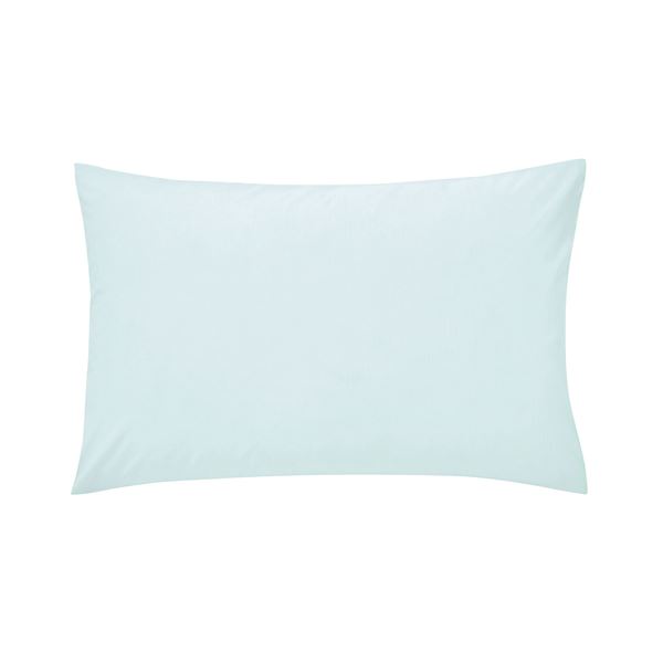 Plain Dye Housewife Pillowcase - Duck Egg